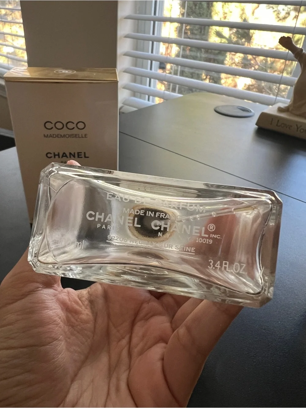 Chanel Empty Perfume Bottle and Box